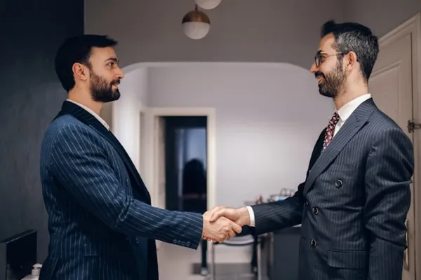 Business handshake